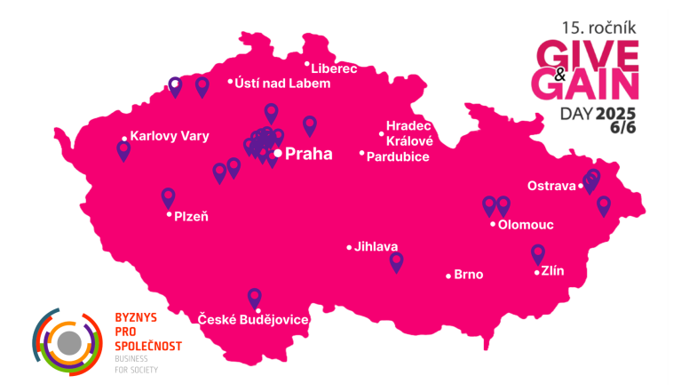 15. ročník Give & Gain Day 2025 v plném proudu